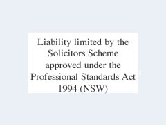 Liability limited