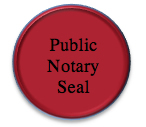 Notary public seal example